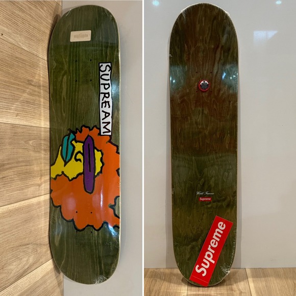 Supreme Gonz Green 7.875 Skateboard Deck Mark Gonzales New DS skate Deck Supream - Picture 1 of 9